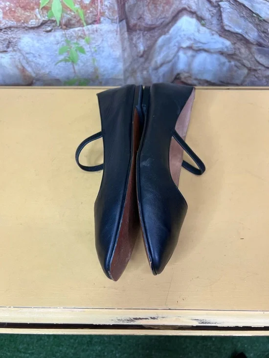 MADEWELL The Greta Mary Jane Black Leather Flats, 9 - Picture 11 of 12